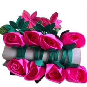🥀 ROSE BUD + 🌸 FLOWER NAPKIN RINGS